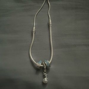 Pandora Mermaid Bracelet w/ pink leather jewelry pouch and box NWT